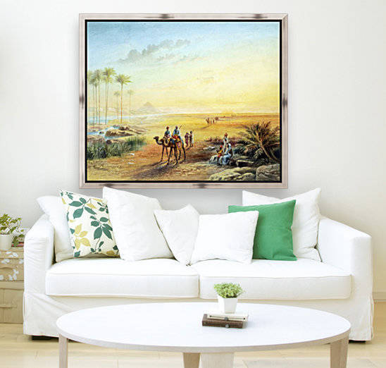 An Oasis at Giza by Frederick Goodall