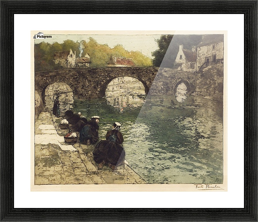 Vaskerkoner ved Quimperle Picture Frame print