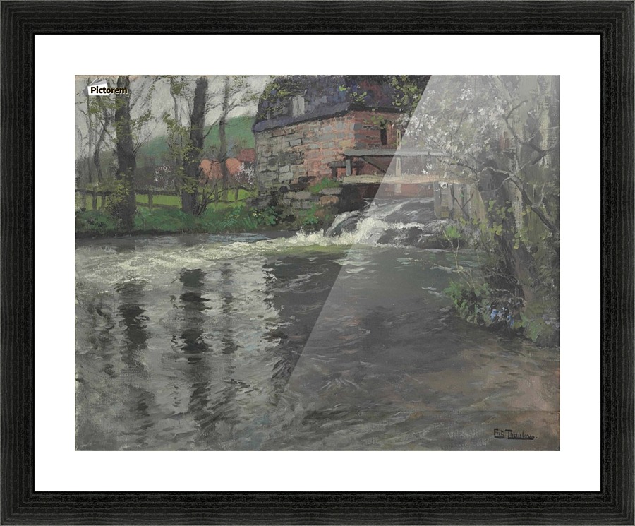 Watermill Picture Frame print