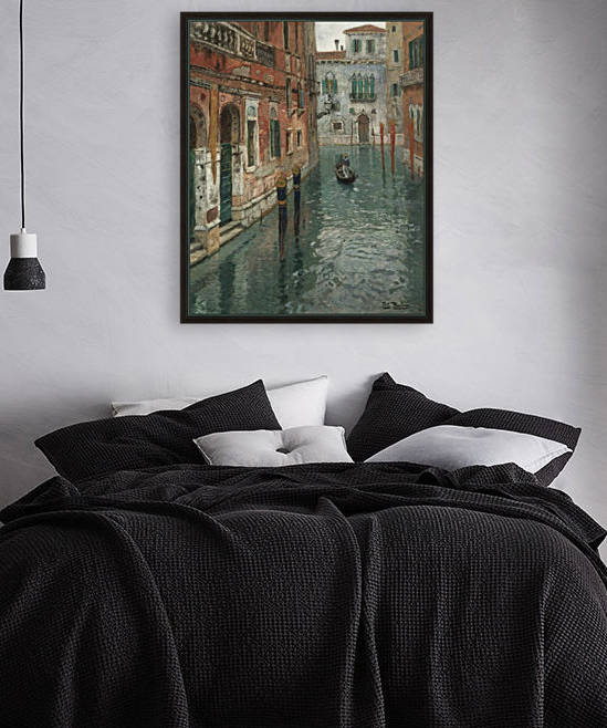 Along the canal in Venice by Frits Thaulow