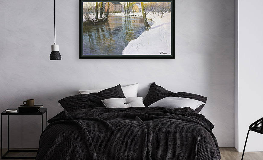 Snowy landscape by Frits Thaulow