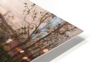 Soleil couchant sur l'Arques a Pequigny HD Metal print