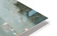 Winter landscape with river HD Metal print