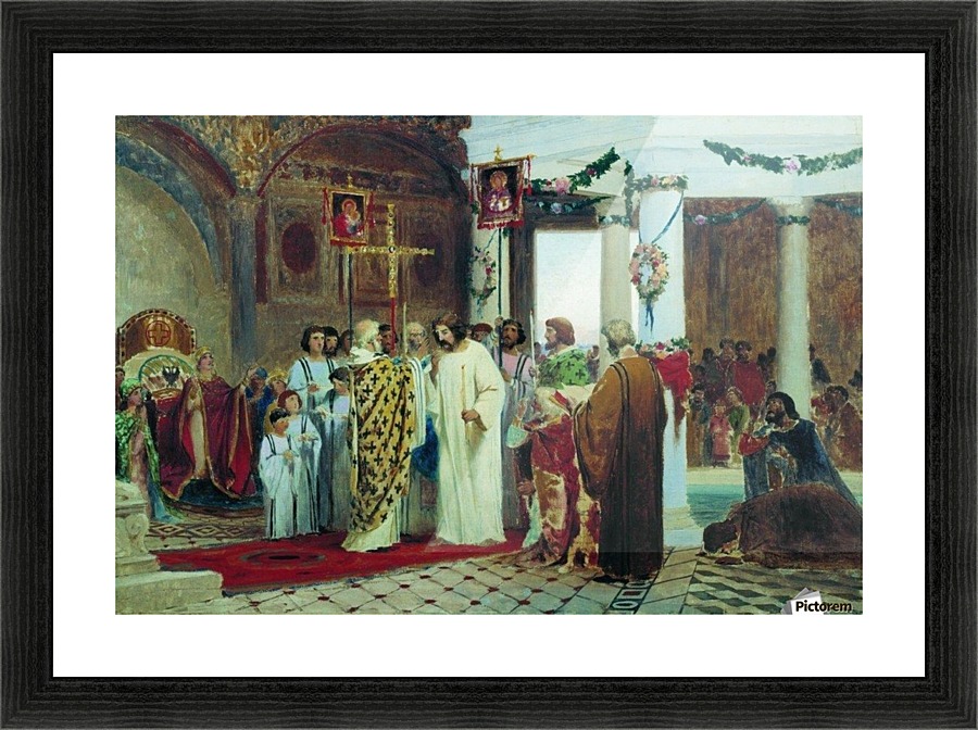 Religious procession Picture Frame print