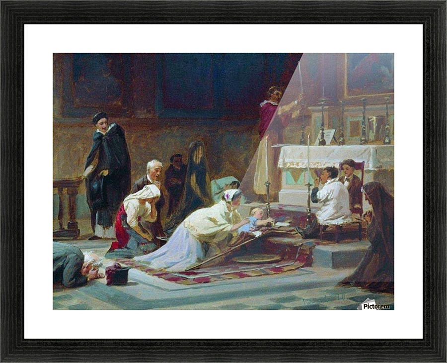 The Catholic Mass Picture Frame print