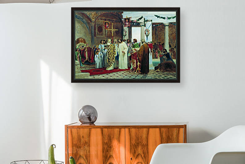Religious procession by Fyodor Bronnikov