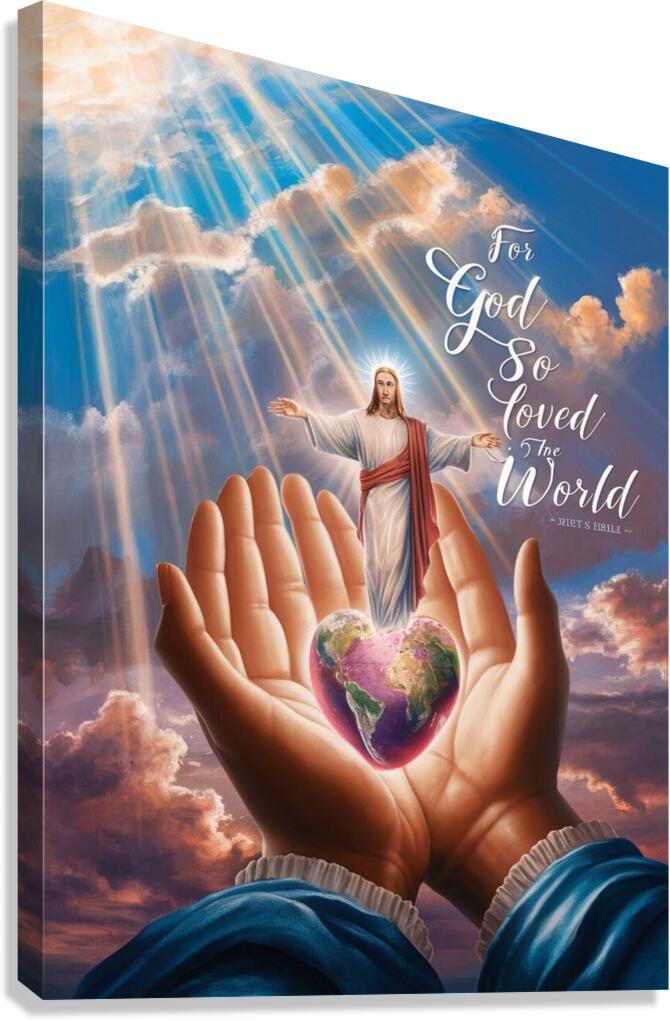 For God So Loved the World by mohamedelfaleh Wall Art