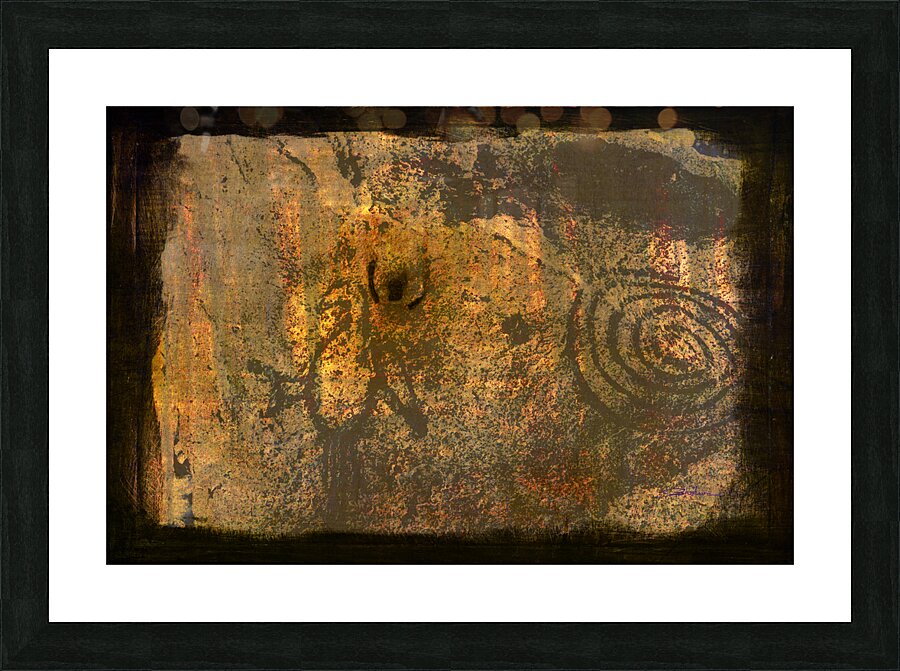 Petroglyph Man Picture Frame print