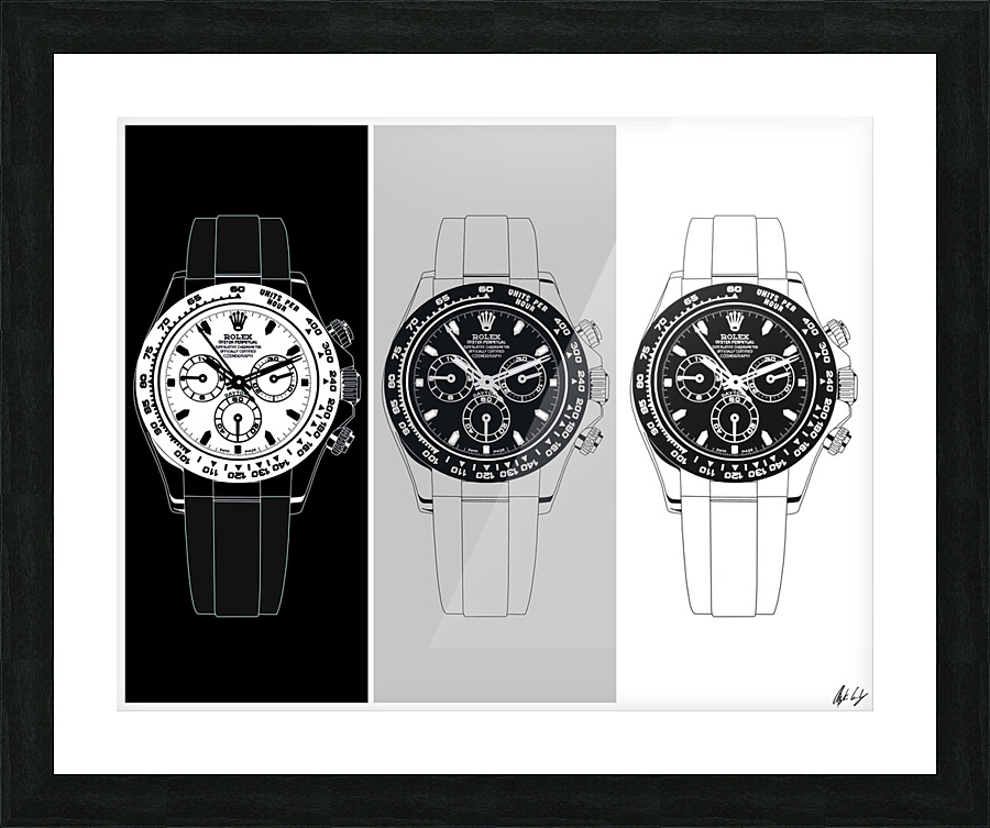 ROLEXXX THE SHADOW Picture Frame print