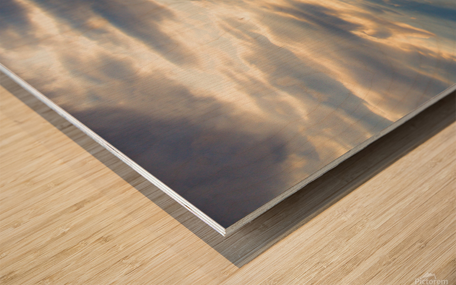 Door County Sunset Wood print