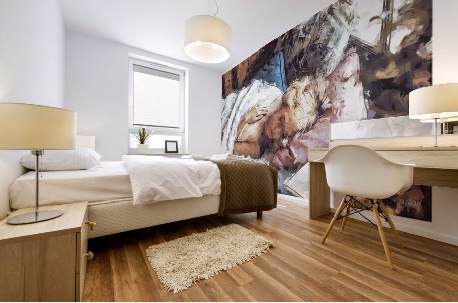 Sleeping Late Mural print