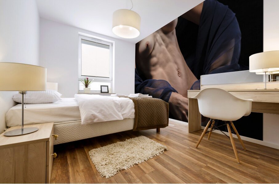 Blue Wrap Mural print