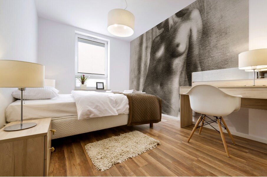 Shaded Figure Mural print