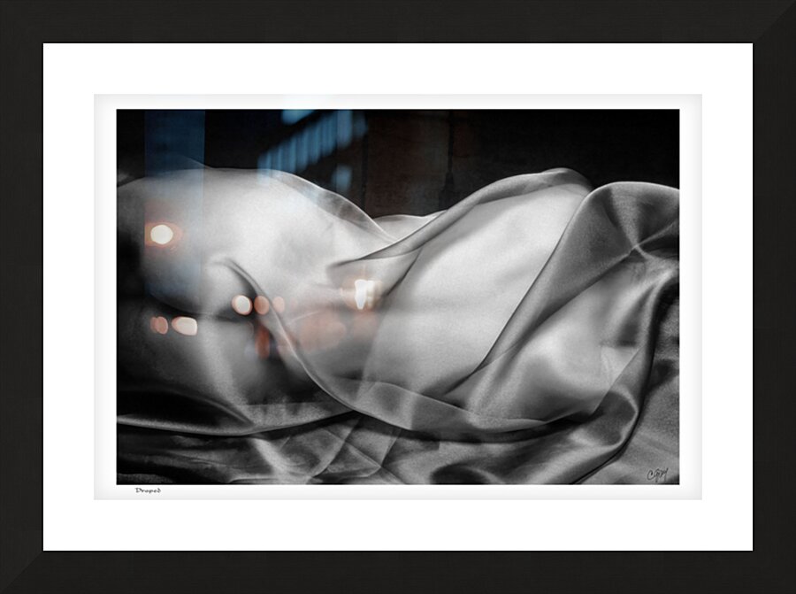 Draped Picture Frame print