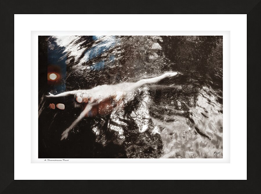 A Downstream Float Picture Frame print