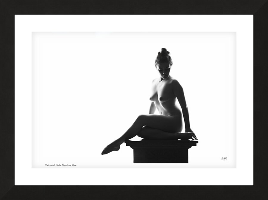 Pedestal Nude Number One Picture Frame print