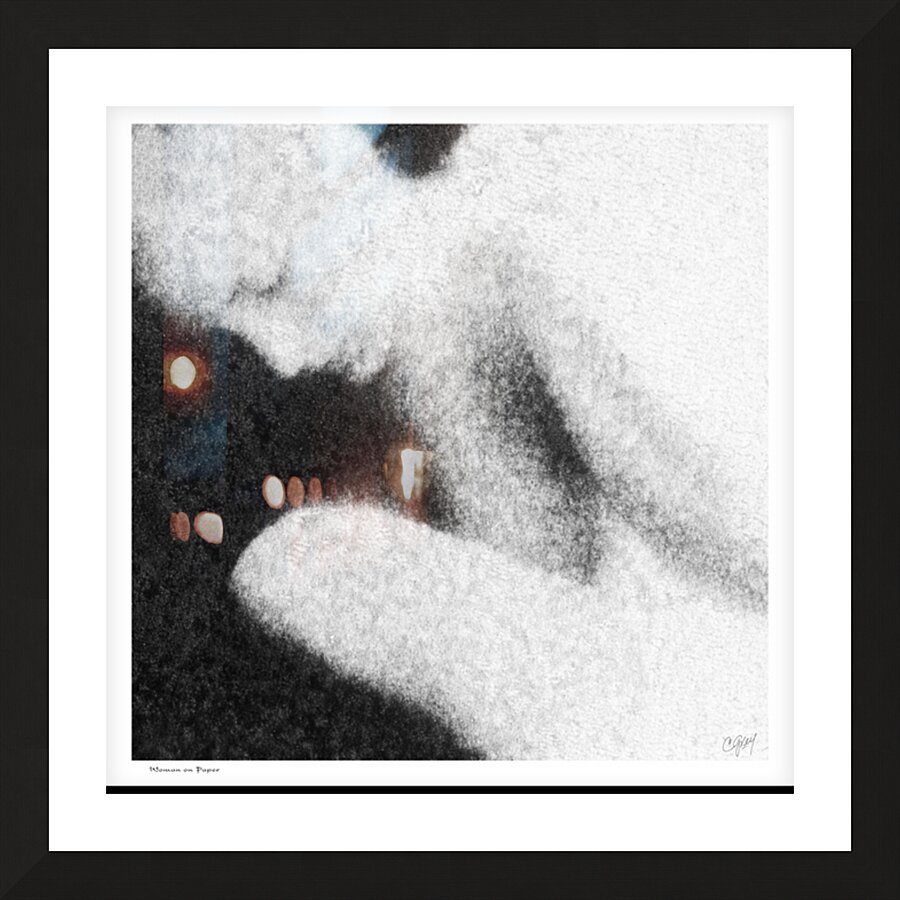 WomanOnPaper Picture Frame print