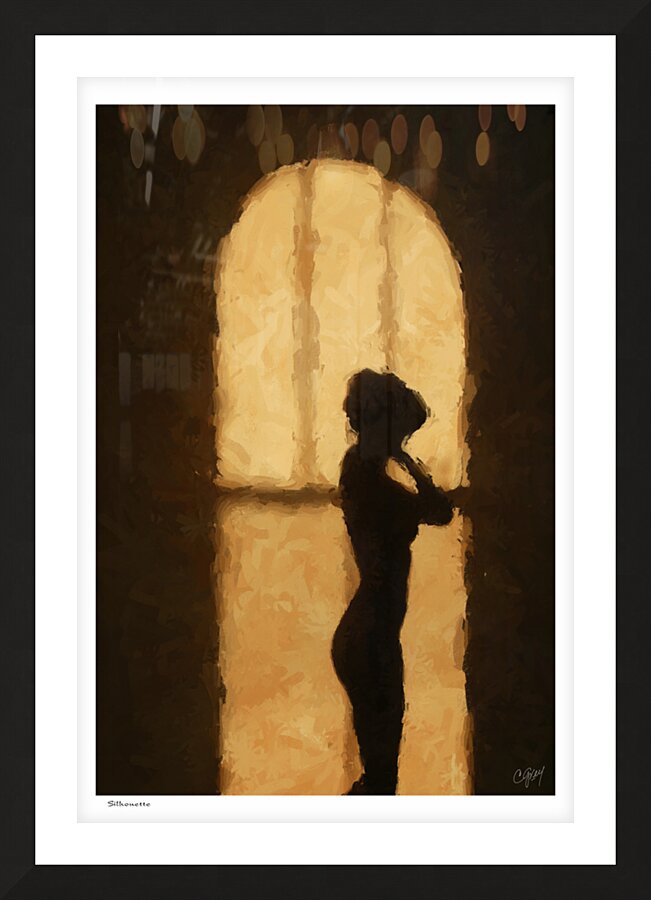 Silhouette Picture Frame print