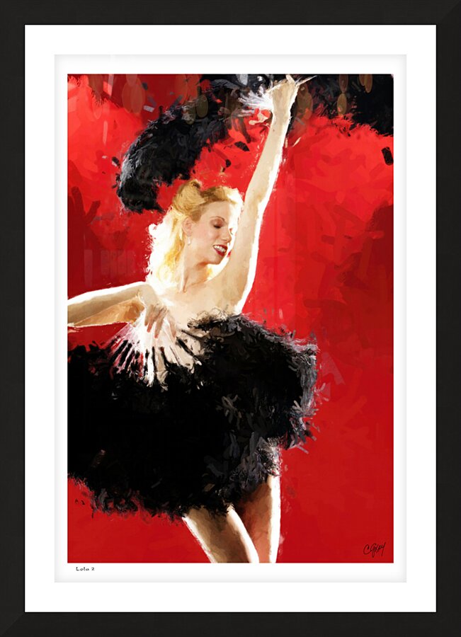 Lola Dances Left Picture Frame print