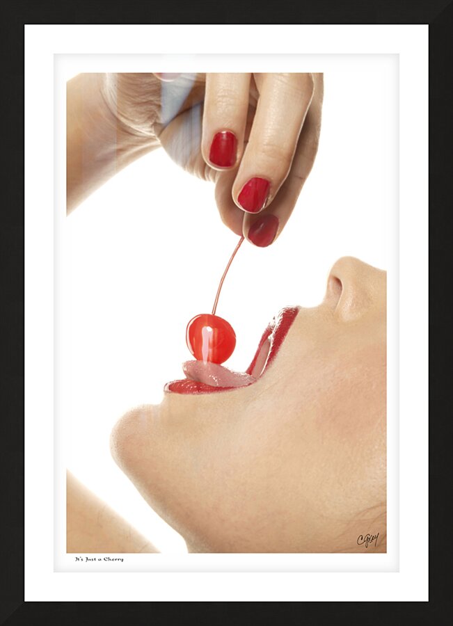 It s Just a Cherry Picture Frame print