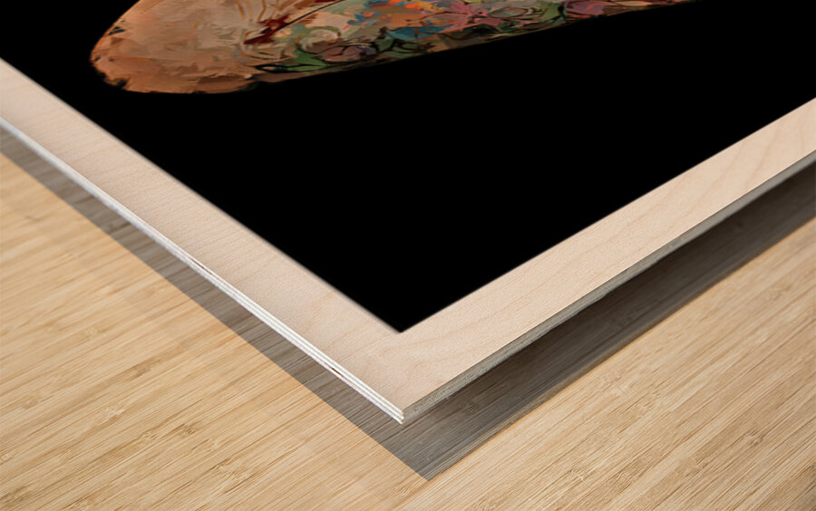 Unfinished Ink Wood print