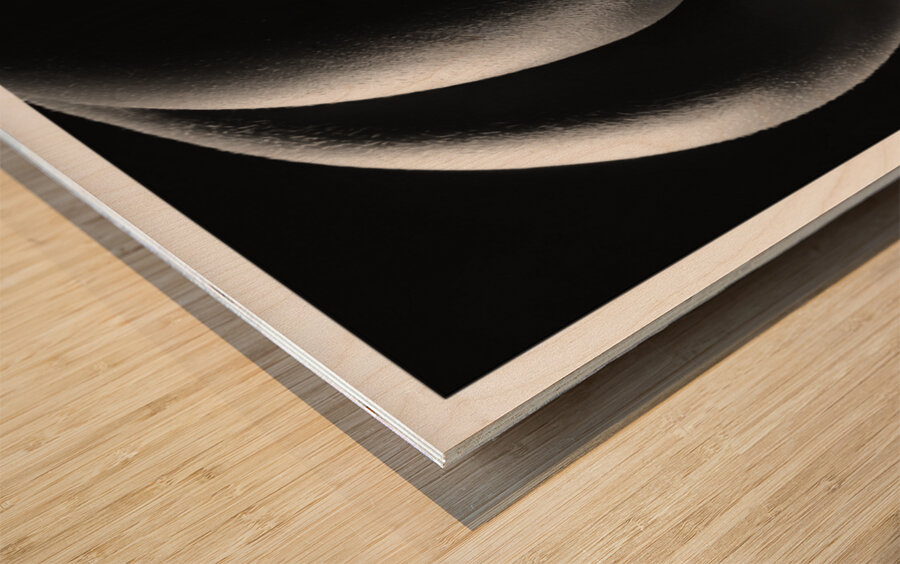 Rising Moon Wood print