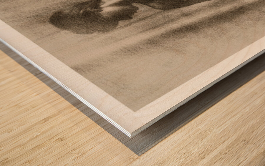 Shaded Figure Wood print