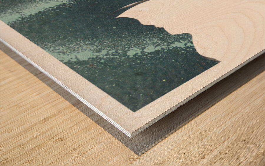 Defined by the Negative Wood print