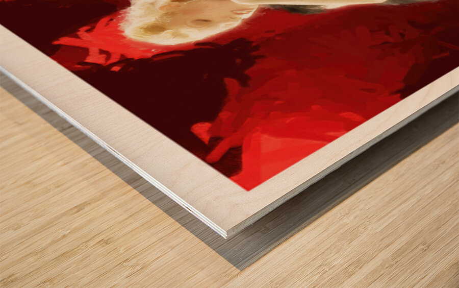 Lola Dances Right Wood print