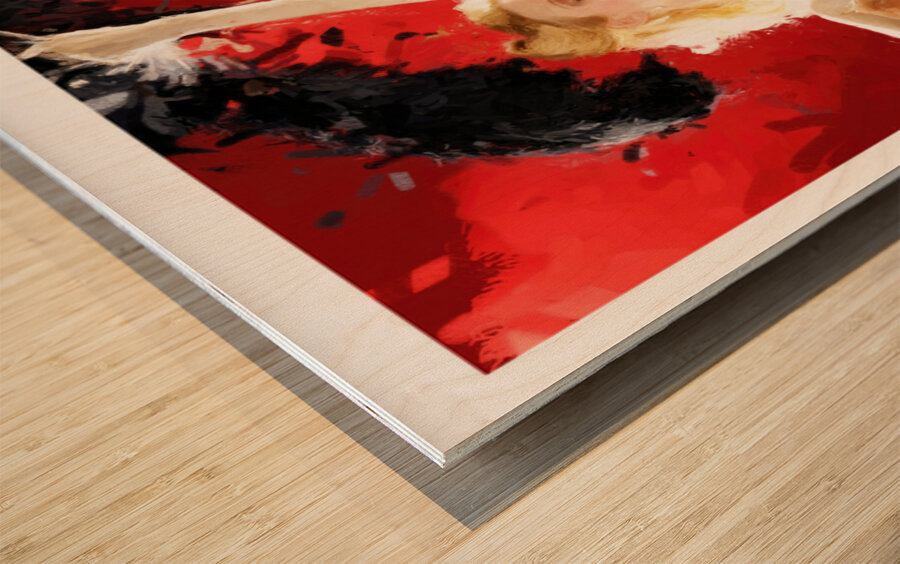 Lola Dances Left Wood print