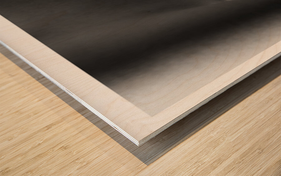 Against the Chair Wood print