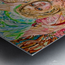 Yumi Sugai. Angel and moon goddess.  Metal print