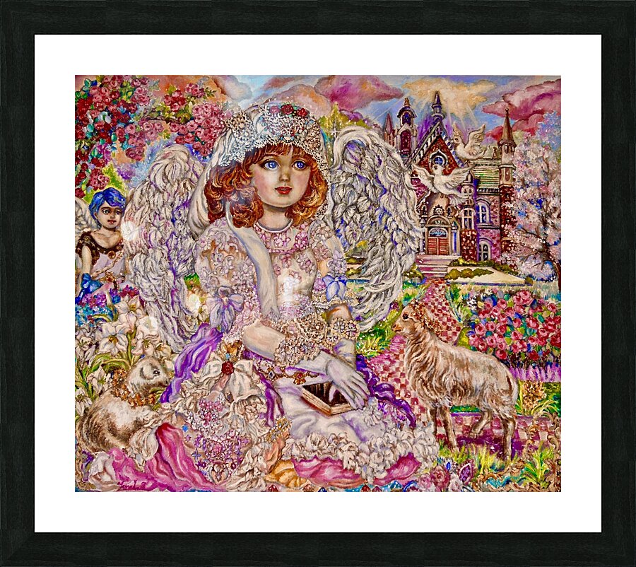 Yumi Sugai.Bible angel. Picture Frame print