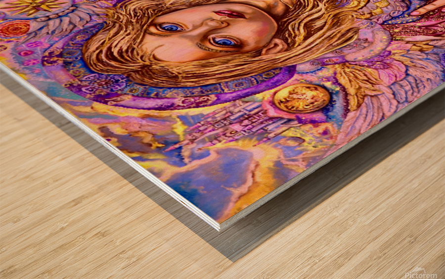 Yumi Sugai.Healing Archangel Raphael. Wood print