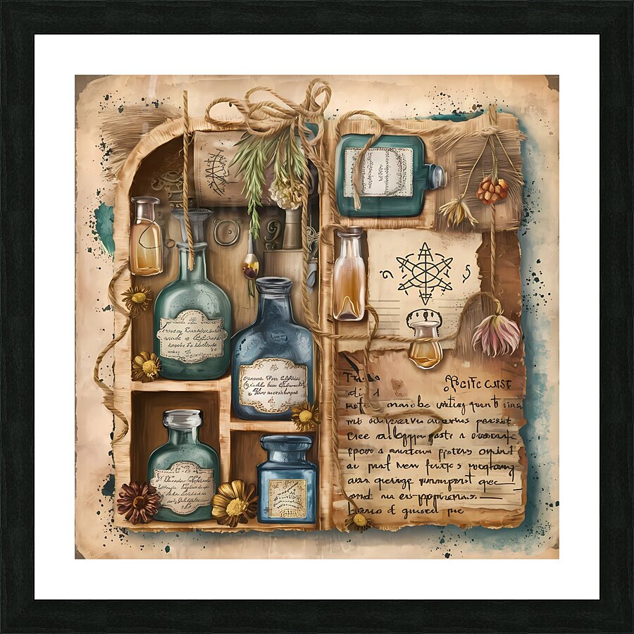 vintage inspired Picture Frame print