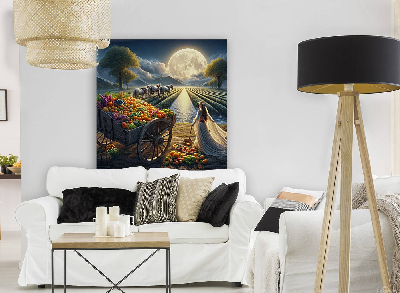 Moonlit Harvest Elegance Reproduction