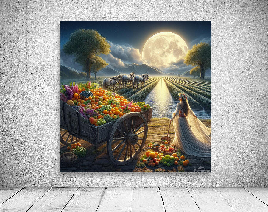 Moonlit Harvest Elegance Wall Preview