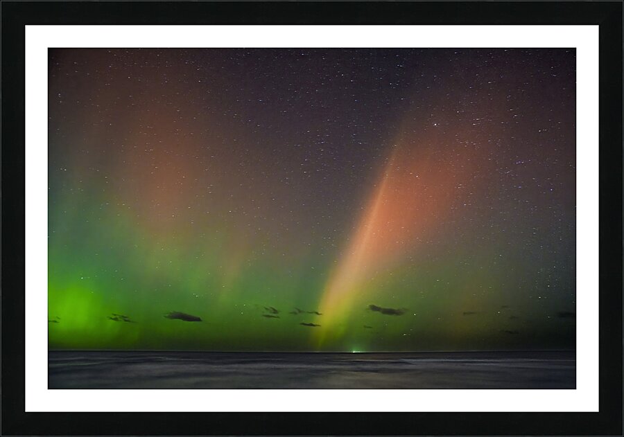 Aurora Borealis Scusset Beach  6 Picture Frame print