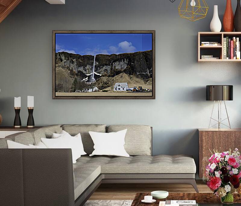 Waterfall Iceland Reproduction