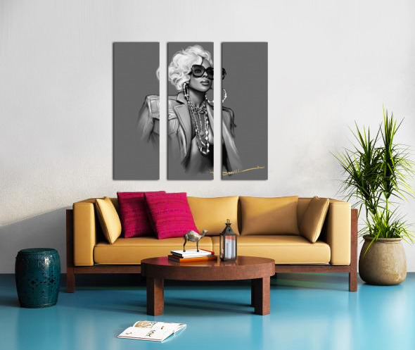 Mary J Blige painting by Lilly Newton Store Wall Art