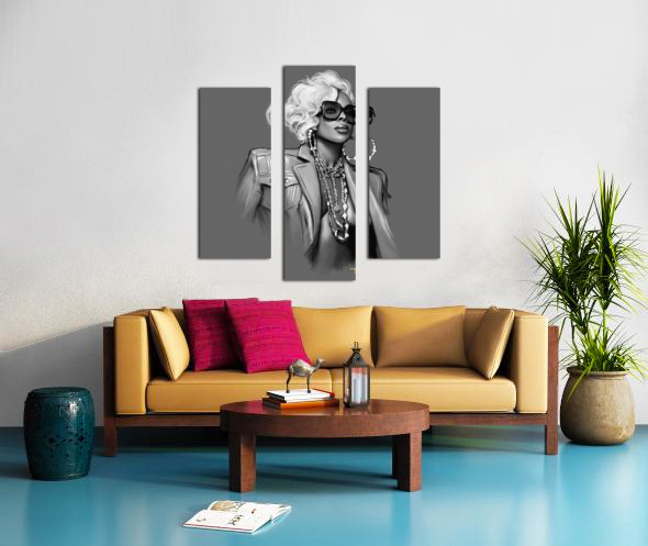 Mary J Blige painting by Lilly Newton Store Wall Art