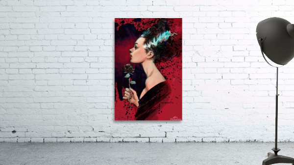 Bride Of Frankenstein painting art by Lilly Newton Store Wall Art