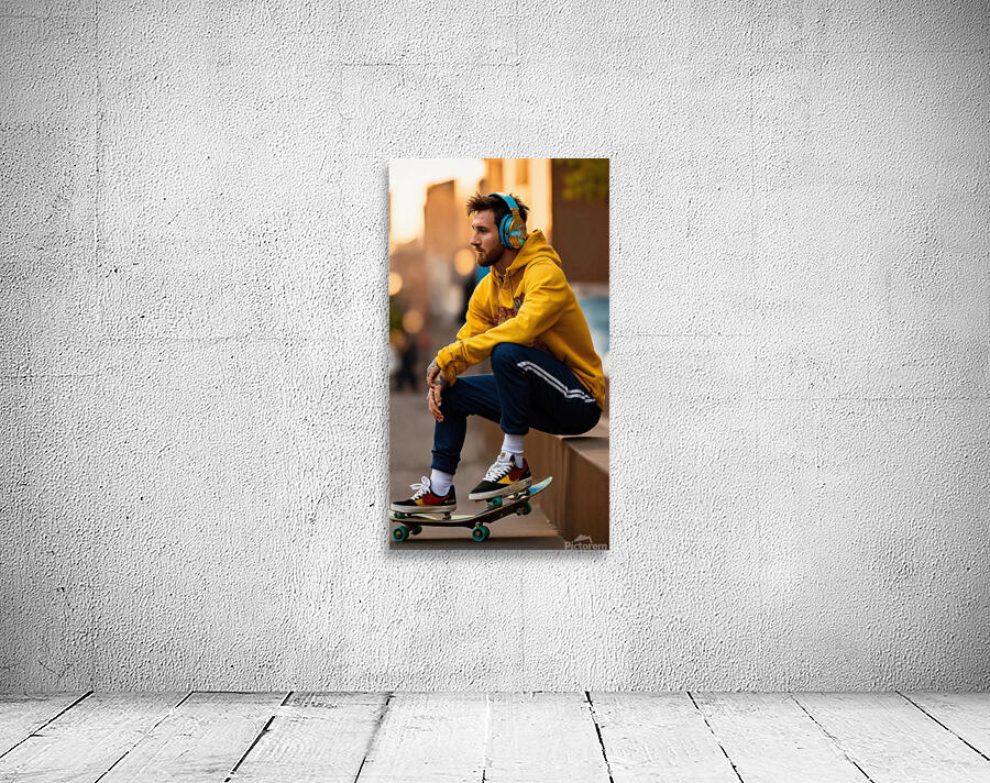 Lionel Messi skiboard Wall Preview