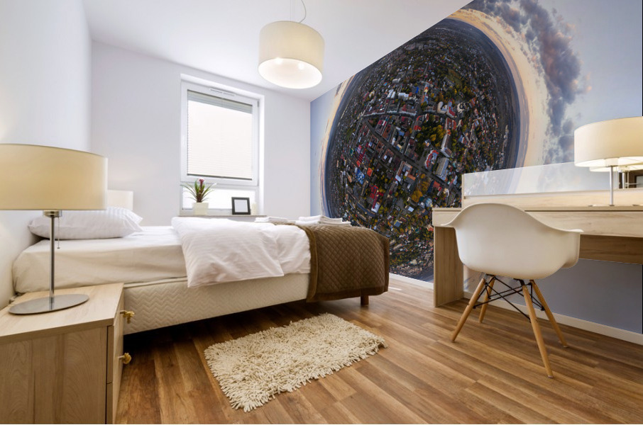 Smalltown Sunset Mural print