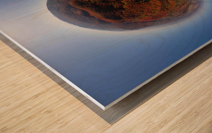 DJI 0785 redfall Wood print