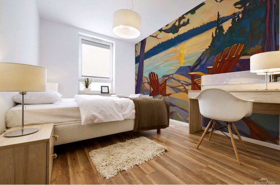 Sunset Companions Mural print