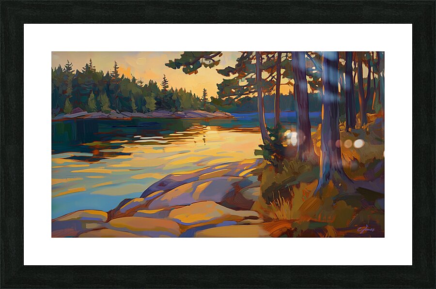Evening Reflections Picture Frame print