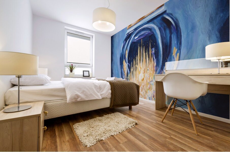 Golden Tears Mural print