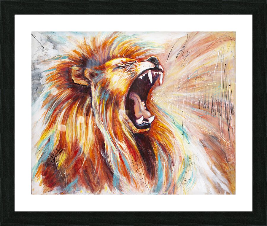 He Roars  Picture Frame print