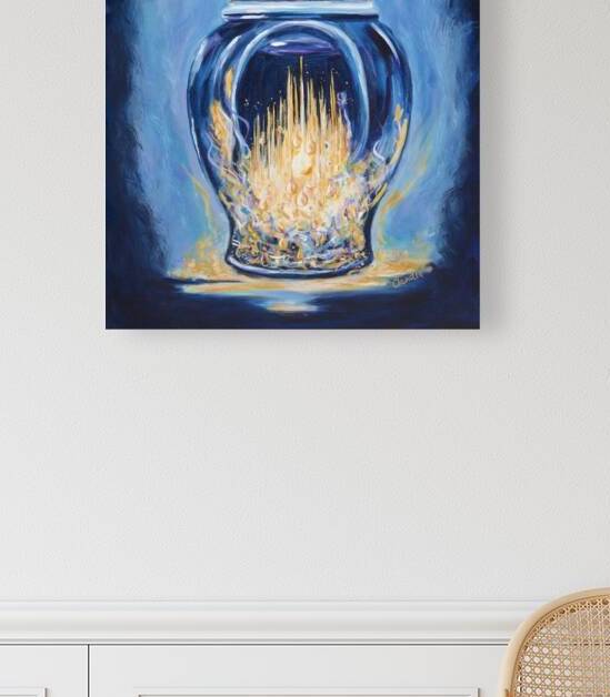 Golden Tears by Claudia Klann   Abundant Joy Art Studio